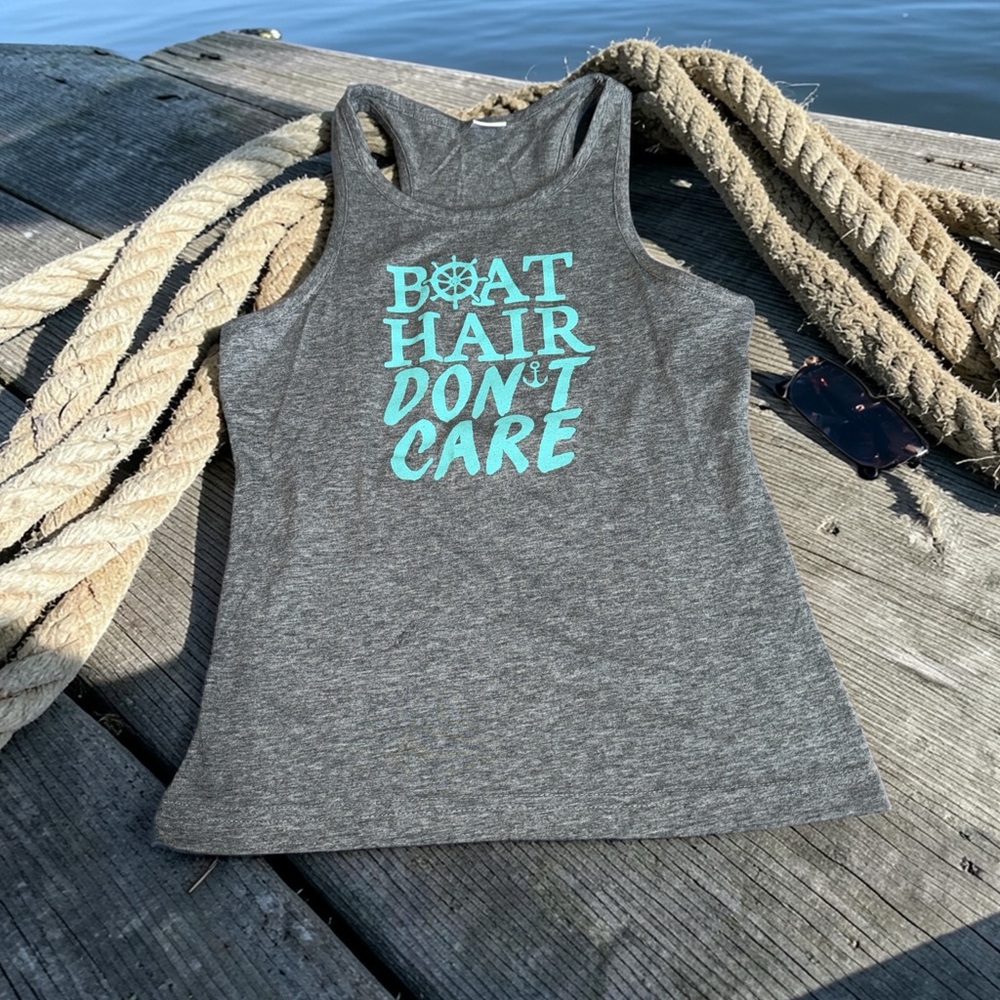 Gray Sleeveless Graphic Tank Top Girls (10)